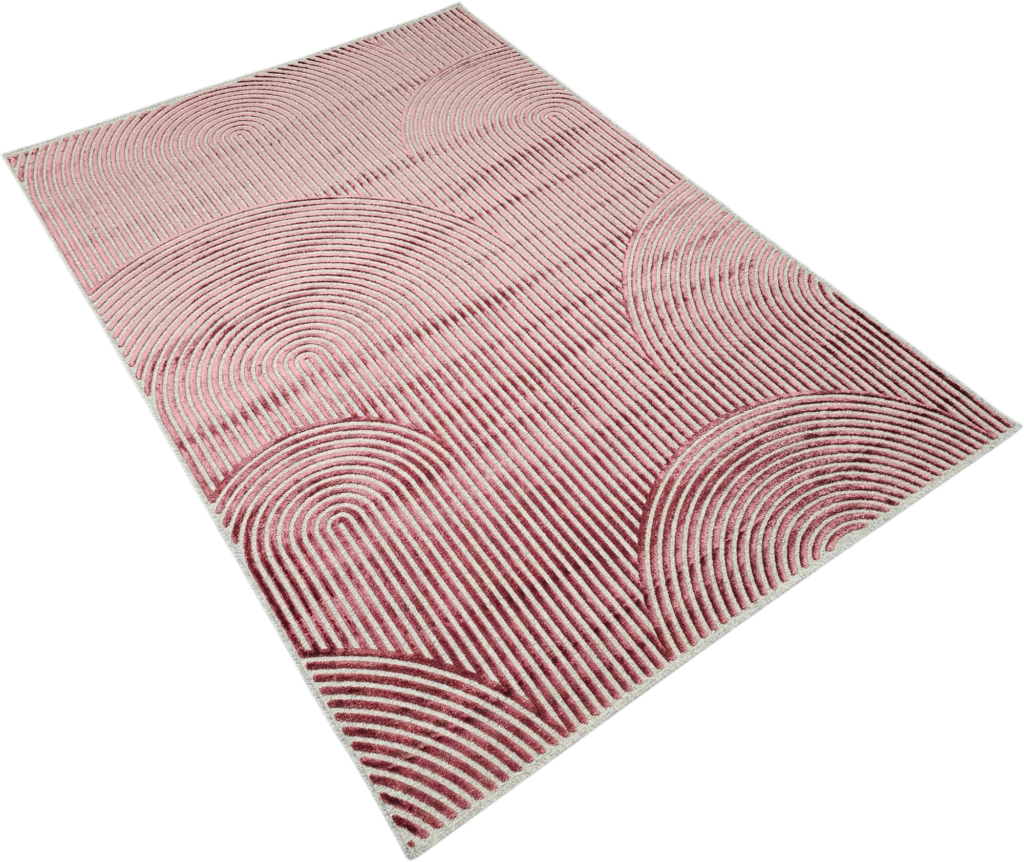 Saaga Rug, Red, Beige image 7