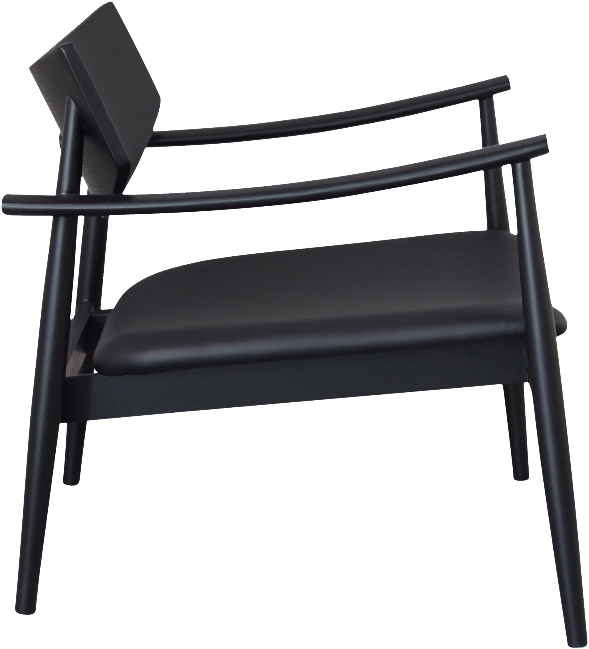 Eagle armchair angled view highlighting sturdy black base and ergonomic seat design