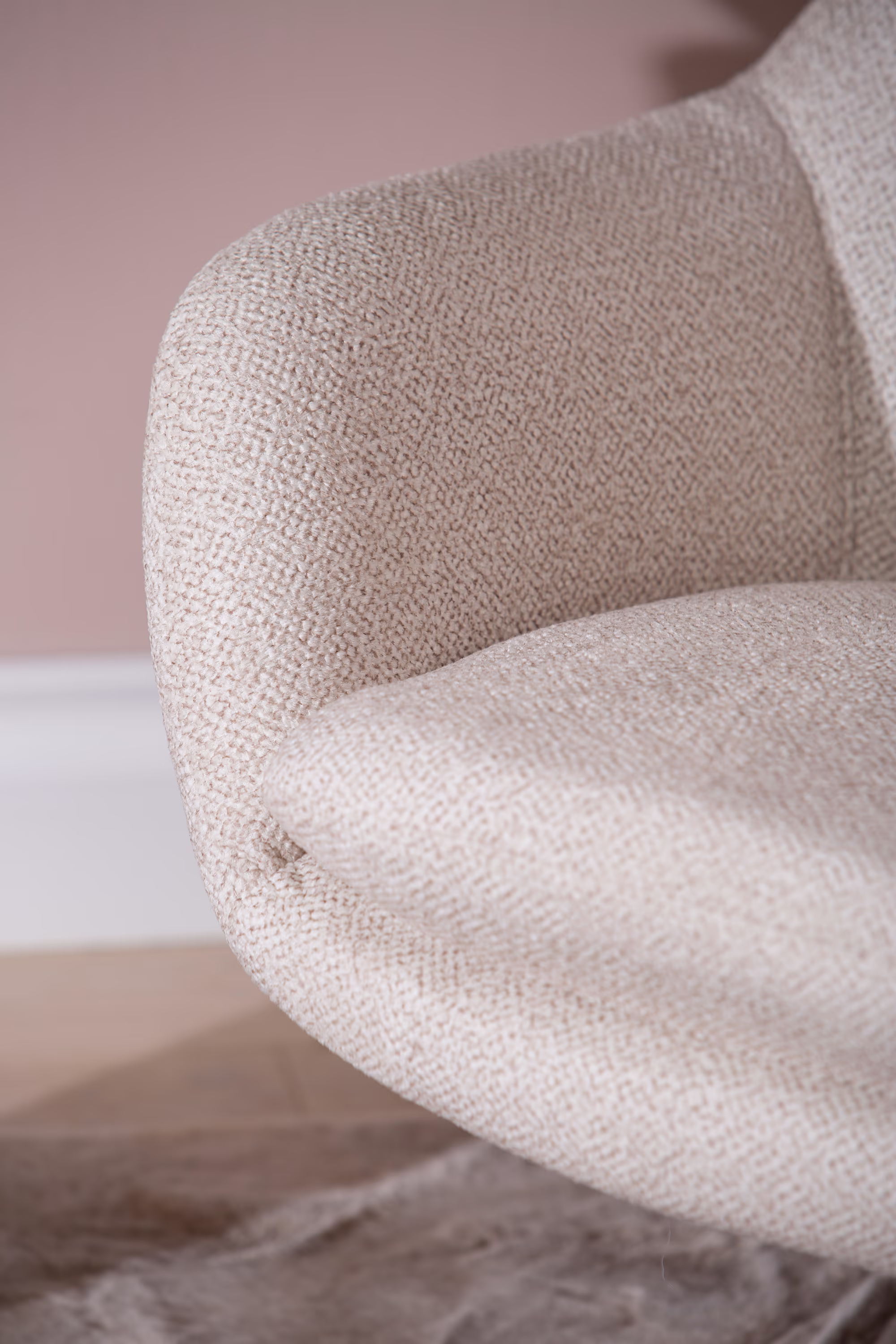 Blow TV chair placed in modern living room setting