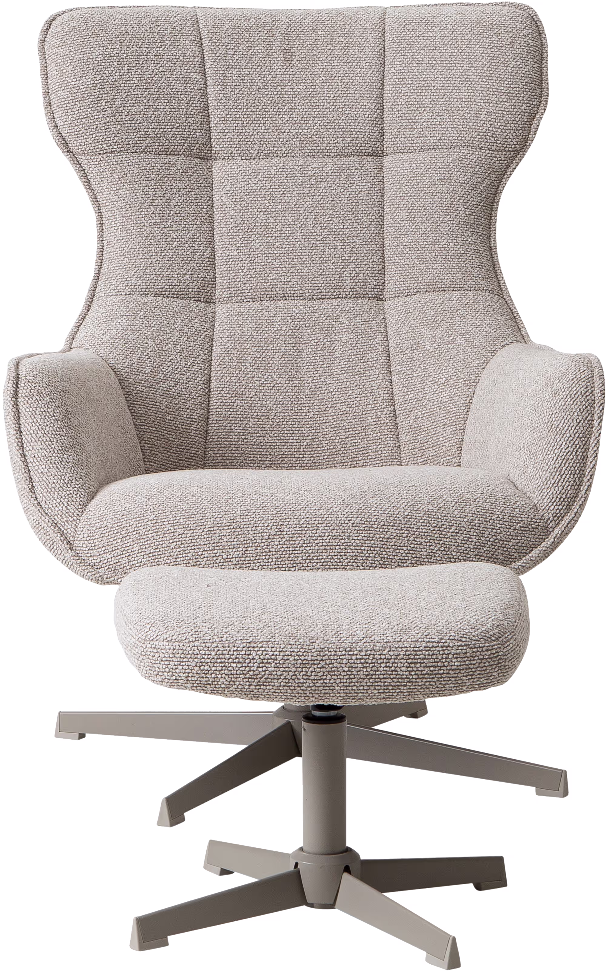 High backrest of the Wind TV chair, emphasizing comfort and lumbar support