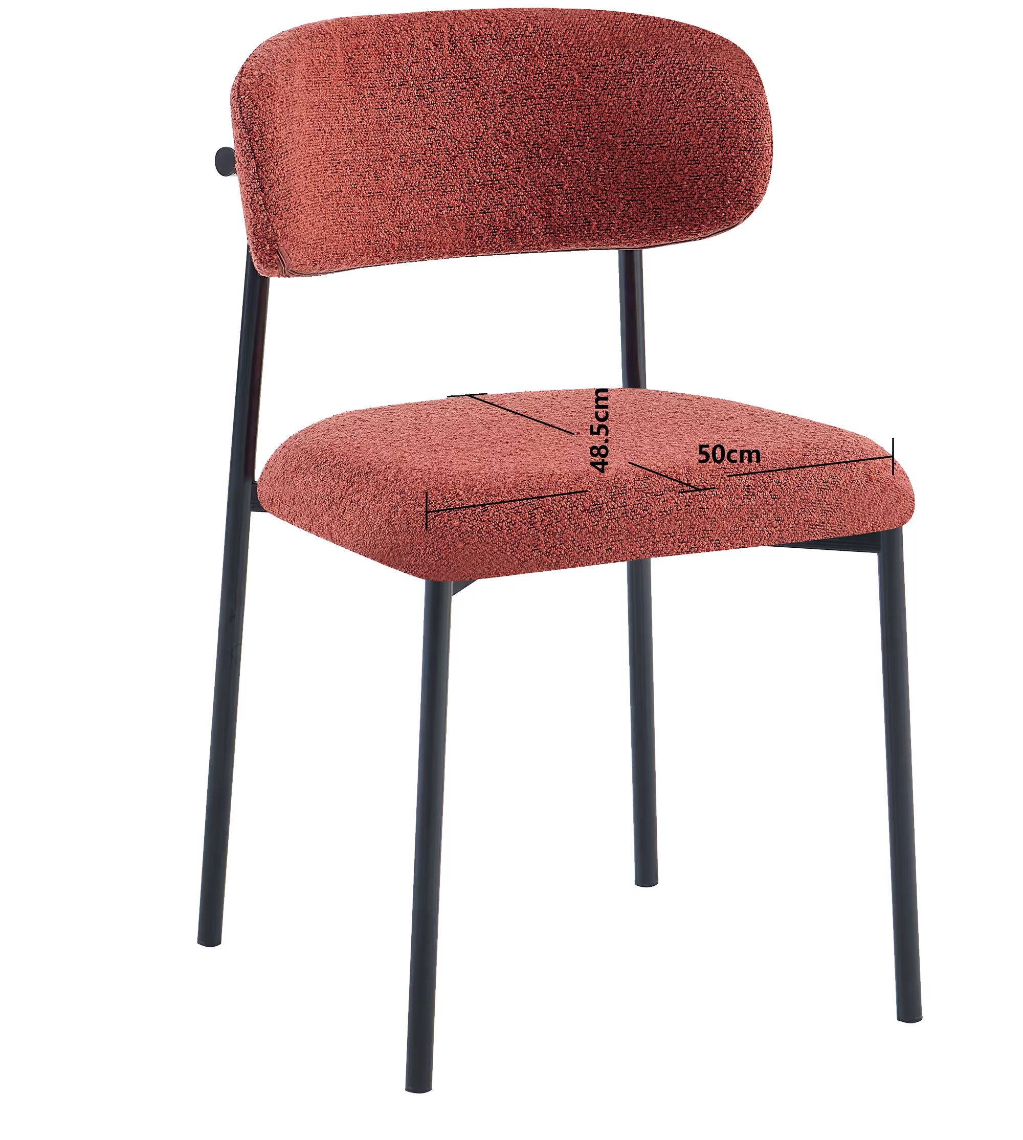 Bow dining table chair red thumbnail