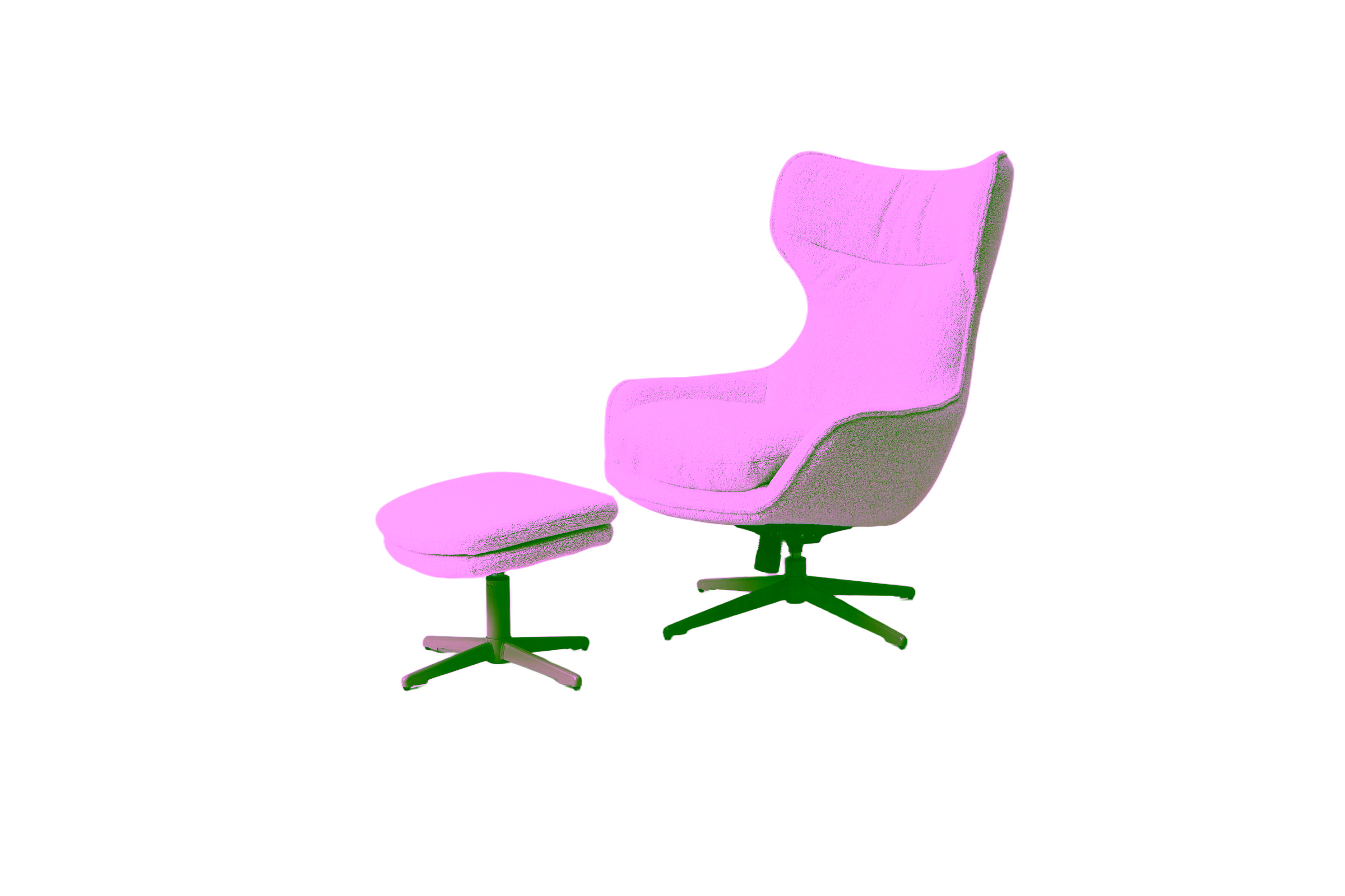 Breeze Recliner with Footstool, Beige