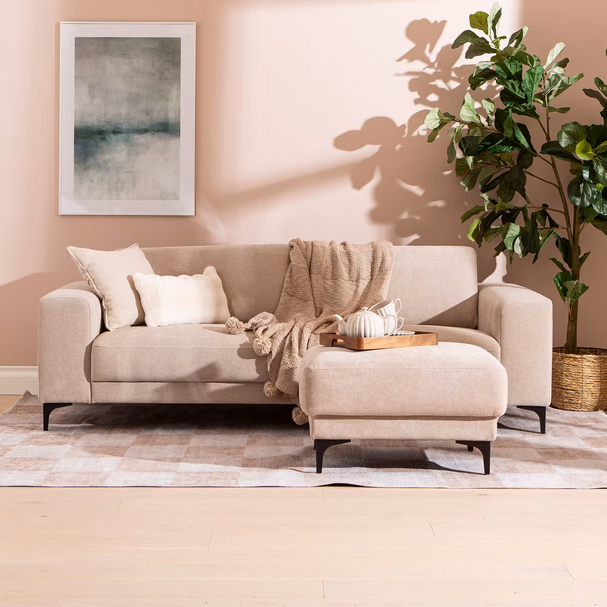 Westcoast 3-Seater Sofa, Beige image 4