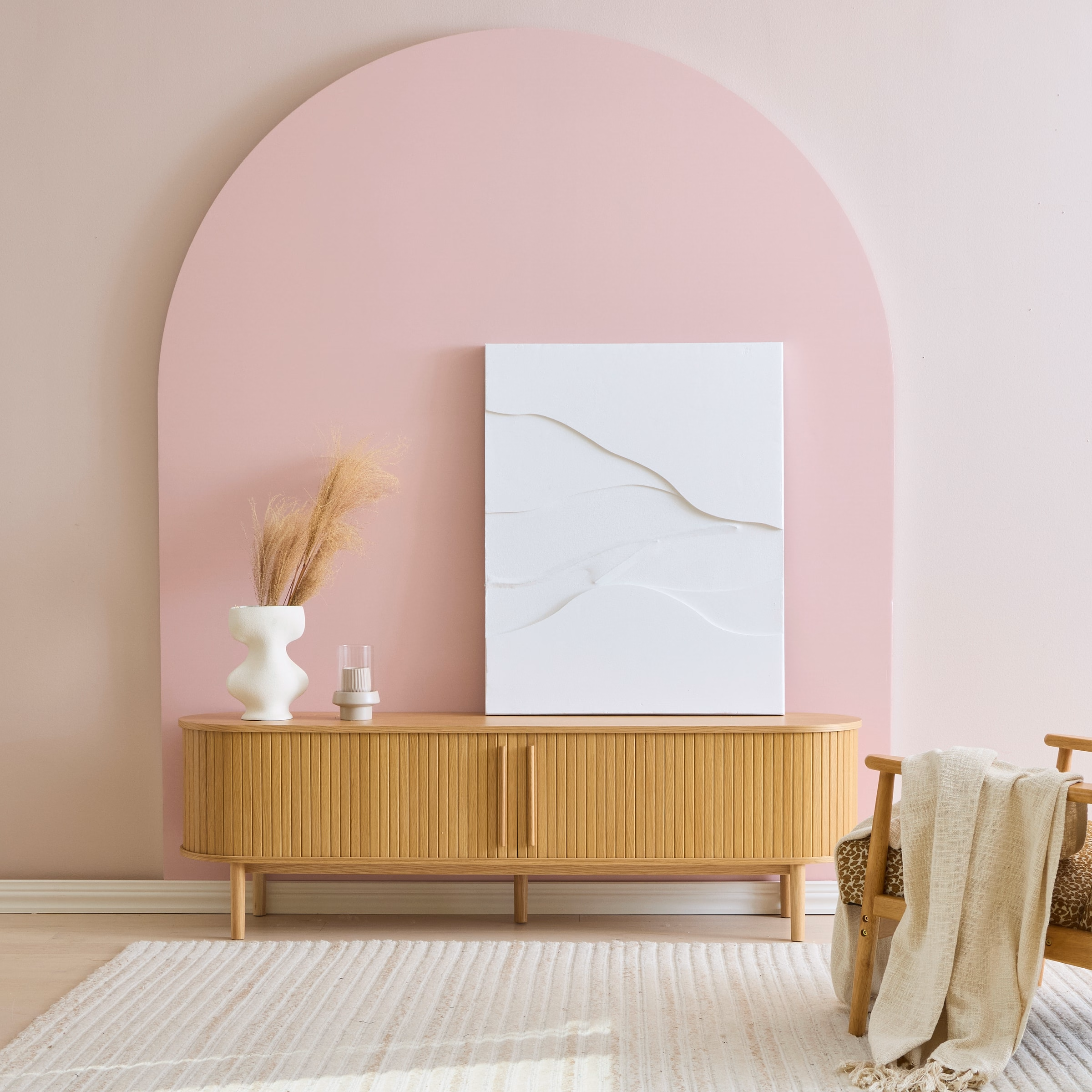 Meta TV Stand, Beige image 6