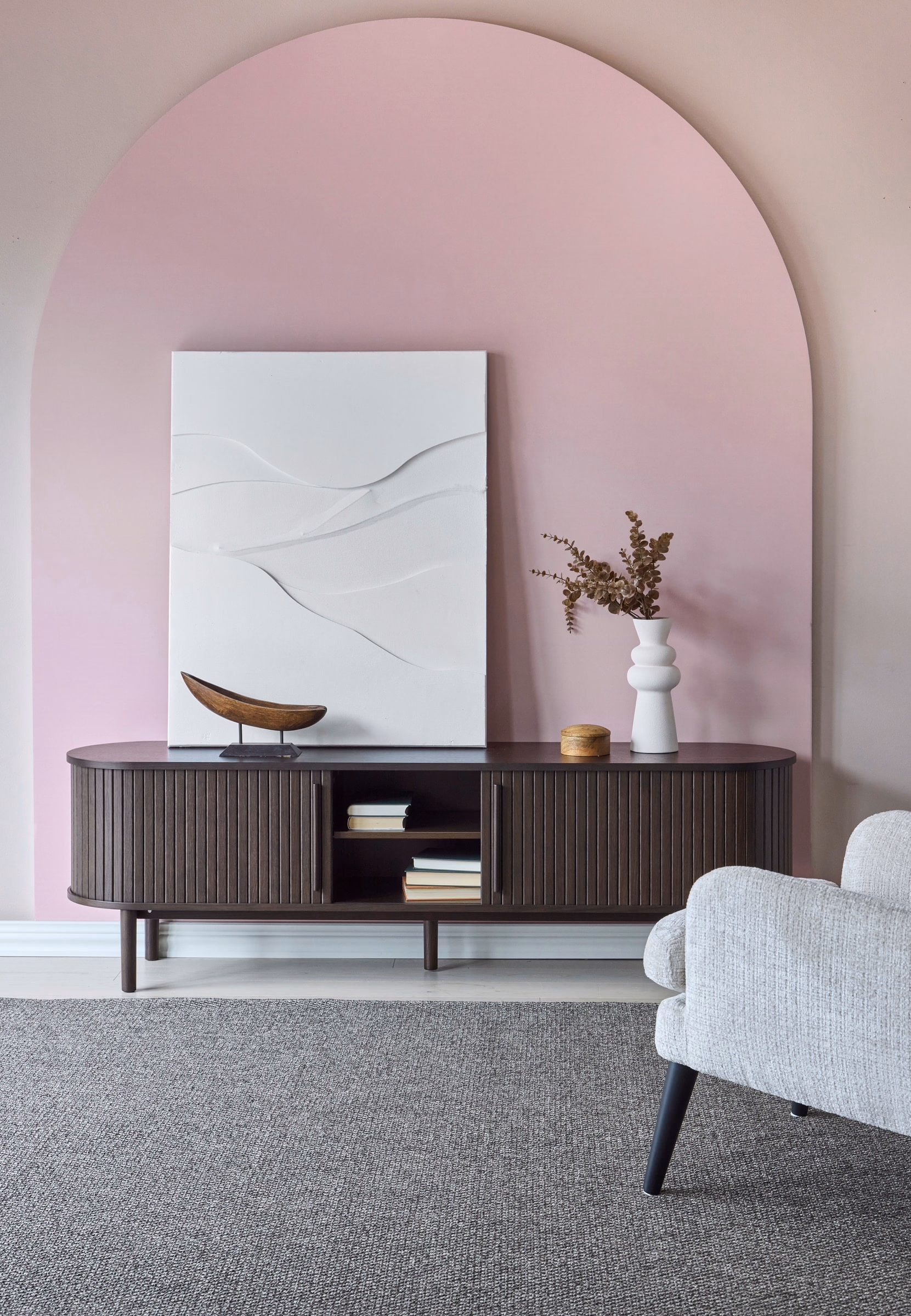 Meta TV Stand, Brown image 7